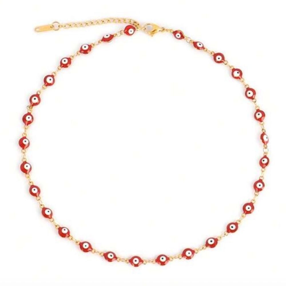 Red Evil Eye Necklace #2229